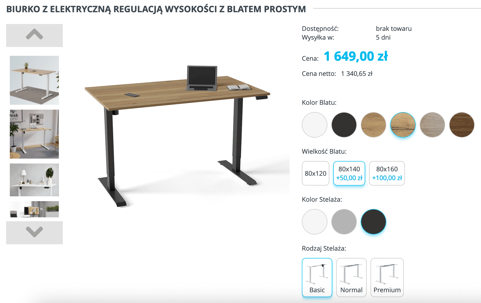 Personalizacja biurka na fly-desk.com